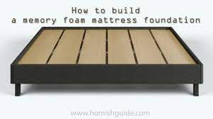memory foam bed foundation